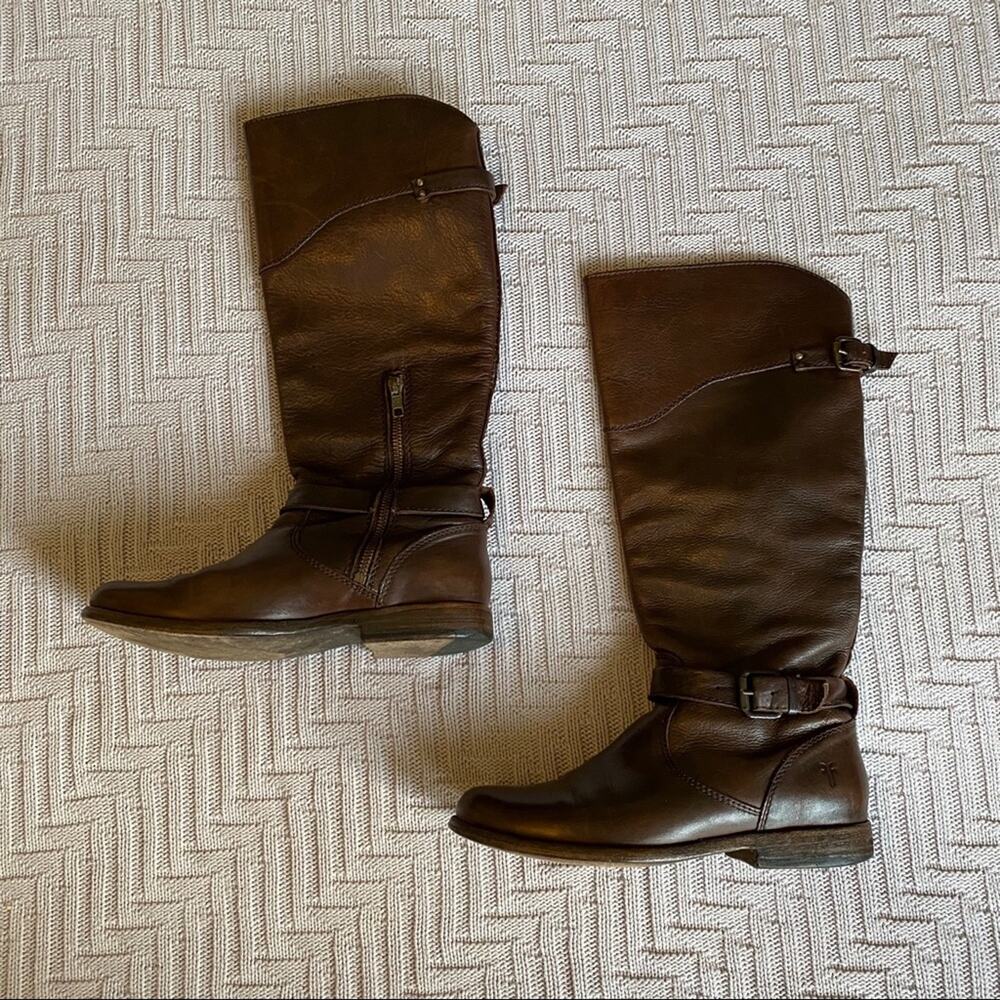 Frye brown leather boots size 7